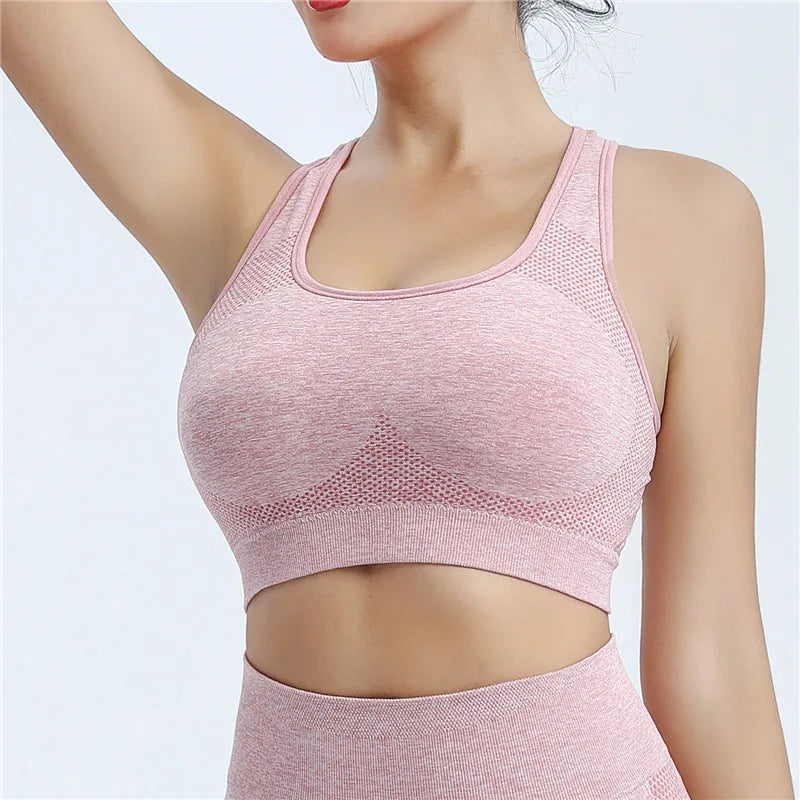 Women Sports Bra Push Up Fitness, Gym, Yoga, Underwear, Breathable Running Vest