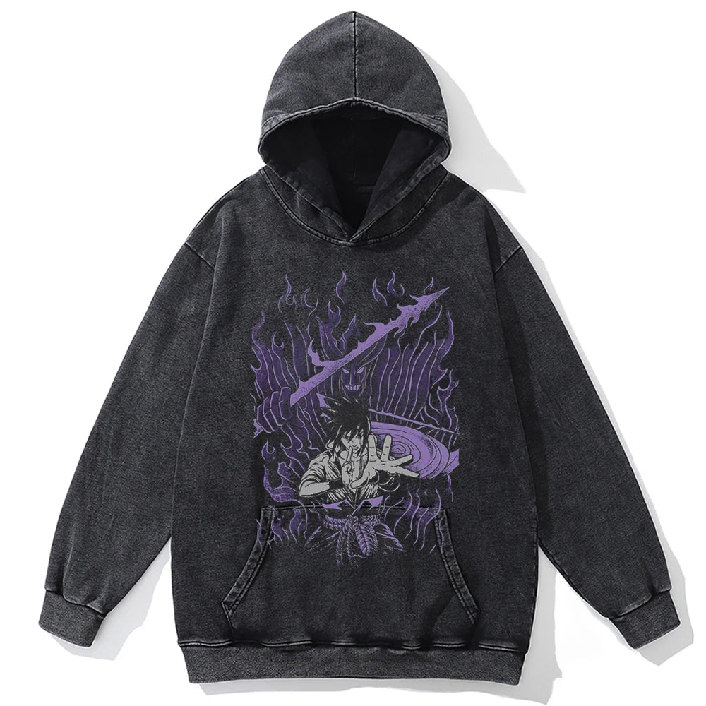 Naruto Vintage Streetwear Fashion Oversized Hoodie