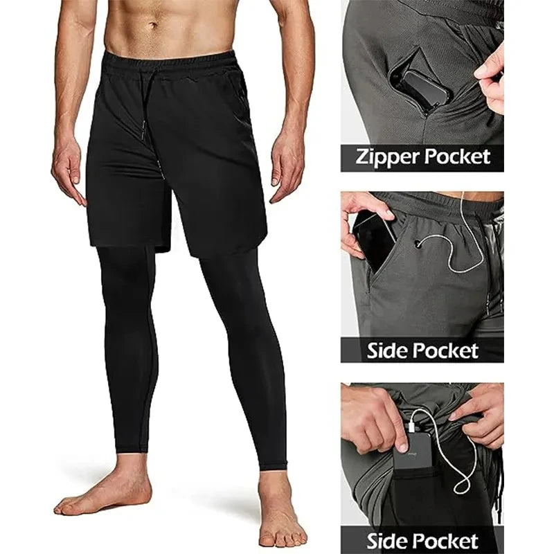 Compression Running Pants for Men